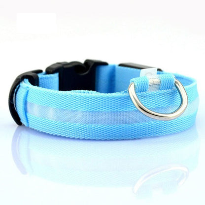 Collar LED de Seguridad para Perros — Visible de Noche